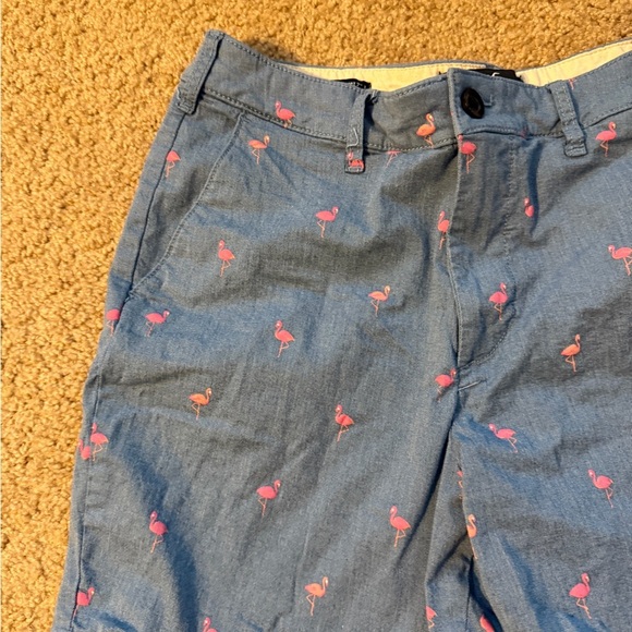 Men’s Blue Flamingo Print Shorts - Picture 3 of 7